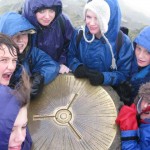 Mr Alderson's group at the summit of Snowdon