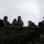 The "A" Team gather for the sea level traverse
